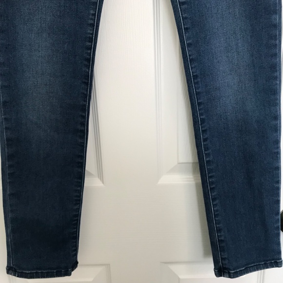 Y2K WAX JEAN Denim Jeans Skinny Ankle Size 6 Fit Deep Blue - Picture 5 of 12